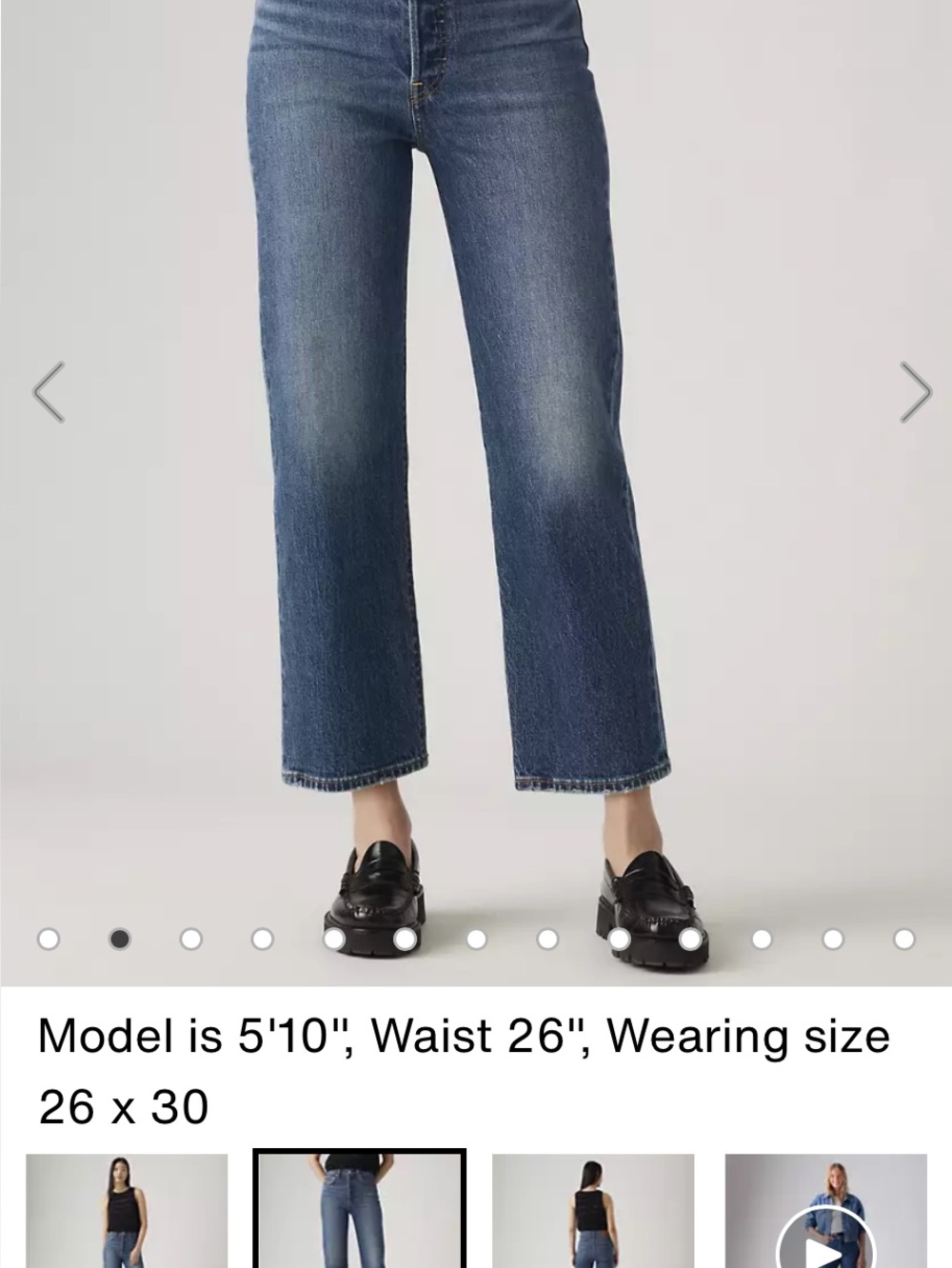 Classic Straight-Leg Women's Jeans in Medium Blue
Ribcage straight